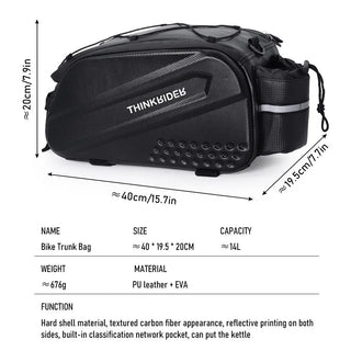 14L Hard Shell Saddle Bag UK
