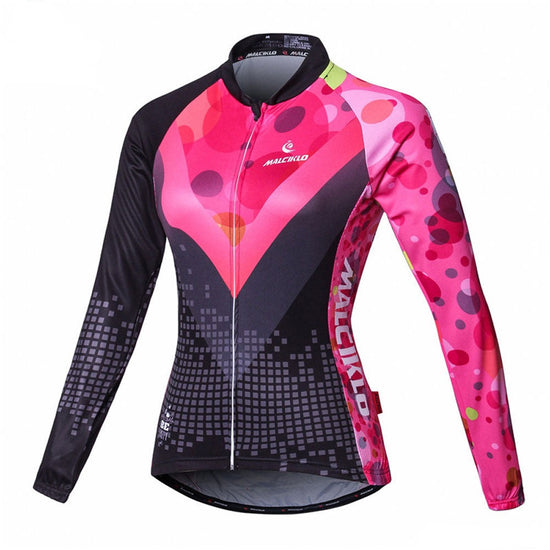 long sleeve bike jersey women's