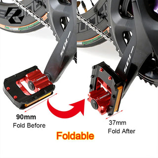 Folding Bike Pedals Foldable Anti-Skid Reflective