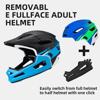 Full Face Mountain Off-Road Bike Helmet 2-in-1