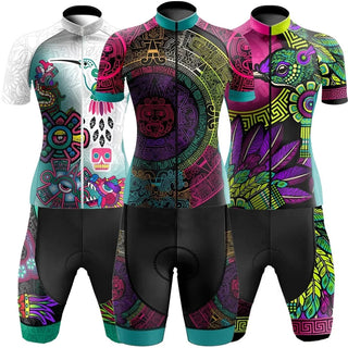 Women Cycling Outfit Mexican Style