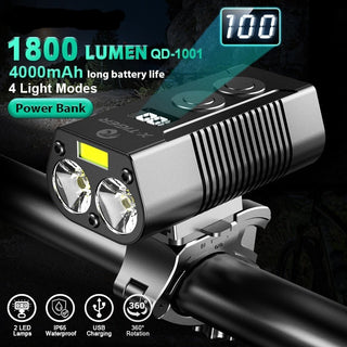 X-Tiger Bike Headlight Bicycle Lamp With Power Bank