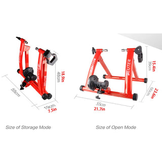 Wireless Indoor Bike Trainer – 6-Speed Magnetic Resistance for 26-28” Road & MTB