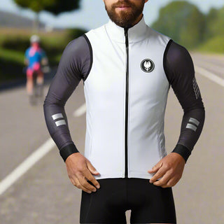 mens waterproof cycling gilet breathable lightweight reflective