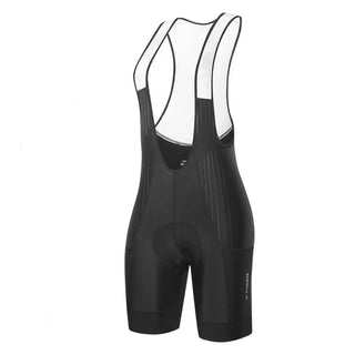 women’s cycling bib shorts with gel chamois padding breathable lycra fabric

