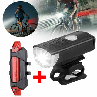 Front Light with Taillight for Bicycle